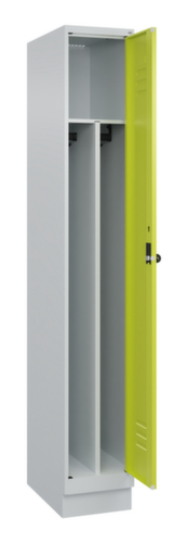 C+P Armoire vestiaire Classic Plus pour une séparation en noir et blanc, largeur de compartiment 300 mm