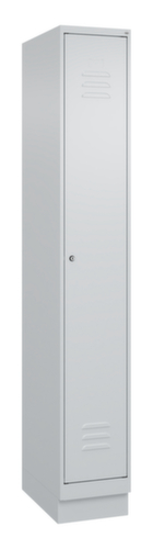 C+P Armoire vestiaire Classic Plus pour une séparation en noir et blanc, largeur de compartiment 300 mm