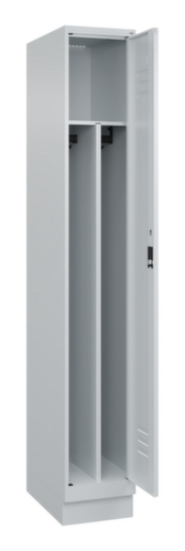 C+P Armoire vestiaire Classic Plus pour une séparation en noir et blanc, largeur de compartiment 300 mm