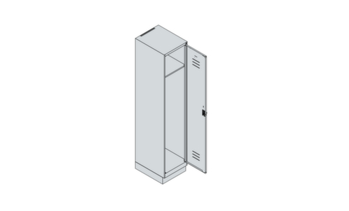 C+P Armoire vestiaire Classic Plus, largeur de compartiment 400 mm