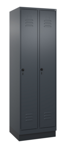 C+P Armoire vestiaire Classic Plus à 2 compartiments, largeur de compartiment 300 mm