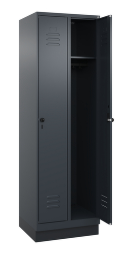 C+P Armoire vestiaire Classic Plus à 2 compartiments, largeur de compartiment 300 mm