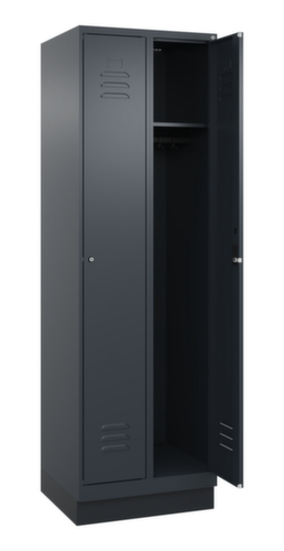 C+P Armoire vestiaire Classic Plus à 2 compartiments, largeur de compartiment 300 mm