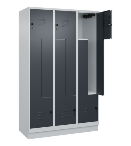 C+P Armoire vestiaire Z Classic Plus, largeur de compartiment 200/400 mm