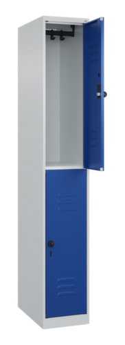 C+P Armoire vestiaire à deux niveaux Classic Plus, largeur de compartiment 300 mm