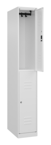 C+P Armoire vestiaire à deux niveaux Classic Plus, largeur de compartiment 300 mm