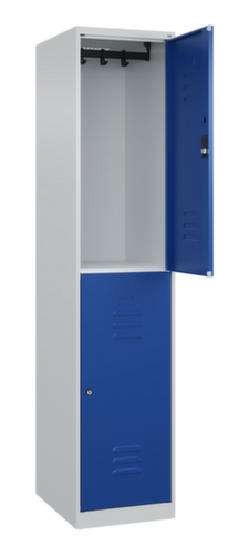 C+P Armoire vestiaire à deux niveaux Classic Plus, largeur de compartiment 400 mm