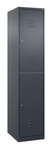 C+P Armoire vestiaire à deux niveaux Classic Plus, largeur de compartiment 400 mm