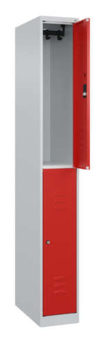 C+P Armoire vestiaire à deux niveaux Classic Plus, largeur de compartiment 250 mm