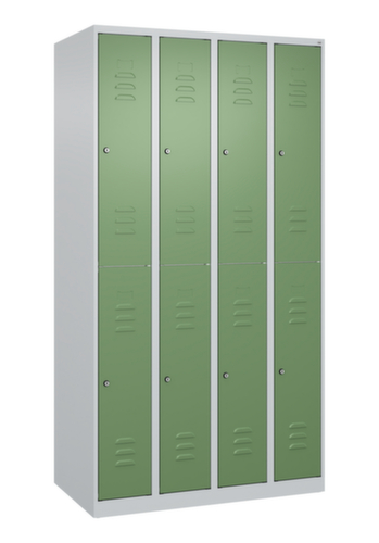 C+P Armoire vestiaire à deux niveaux Classic Plus, largeur de compartiment 250 mm