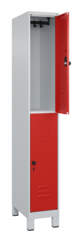 C+P Armoire vestiaire à deux niveaux Classic Plus, largeur de compartiment 300 mm