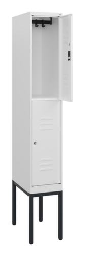 C+P Armoire vestiaire à deux niveaux Classic Plus, largeur de compartiment 300 mm