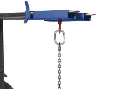 Crochet porte-charge avec 2 fourreaux de fourche