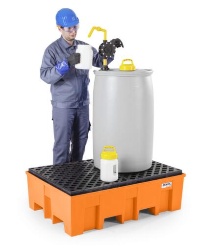 Bac de rétention PE base-line pour 2 fûts de 200 l