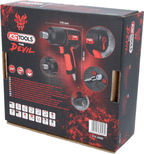 KS Tools 3/4" THE DEVIL high-performance pneumatic impact wrench