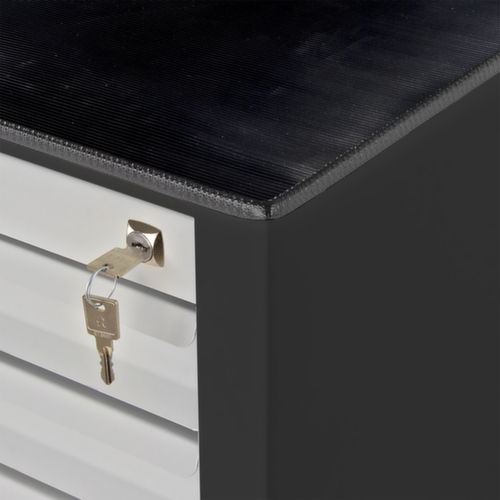 Armoire à tiroirs MAMMUT, 10 tiroir(s), RAL7016 gris anthracite/RAL7035 gris clair