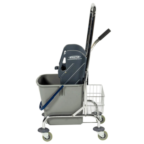 Kit chariot de lavage universel, 1x27 l seau en bleu