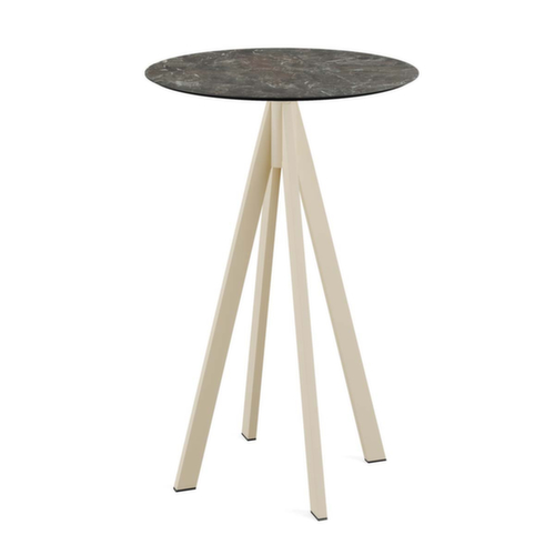 VEBA Table haute Essentials Infinity, Ø 700 mm, panneau Galaxy Marble