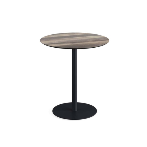 VEBA Table de bistro Essentials Urban, Ø 700 mm, panneau bois tropical
