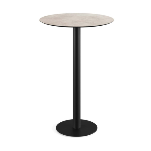 VEBA Table haute Essentials Urban, Ø 700 mm, panneau Moonstone