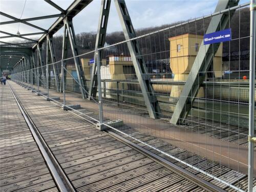 Schake Clôture mobile, hauteur x largeur 1200 x 3500 mm