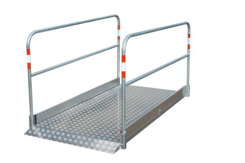 Schake Passerelle piétons avec plateforme en aluminium, longueur x largeur 2700 x 1000 mm