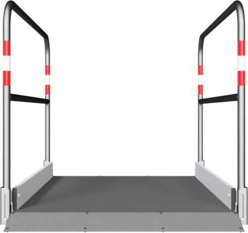 Schake Passerelle piétons avec plateforme en aluminium, longueur x largeur 1700 x 1000 mm