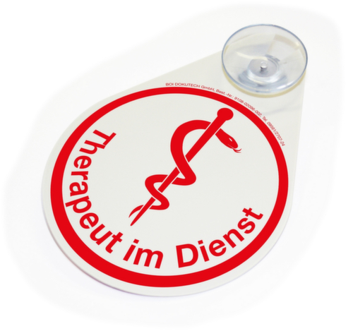 BOI panneau indicateur "Therapeut" à ventouse