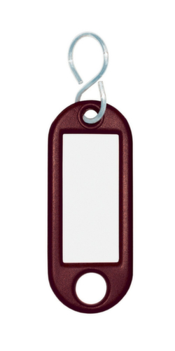 EICHNER porte-clés avec crochet en S, marron