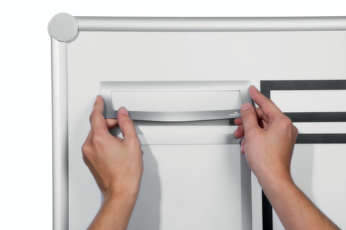 Durable cadre d’affichage DURAFRAME® MAGNETIC TOP magnétique, DIN A4, face arrière magnétique