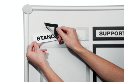 Durable cadre d’affichage DURAFRAME® MAGNETIC TOP magnétique, DIN A4, face arrière magnétique