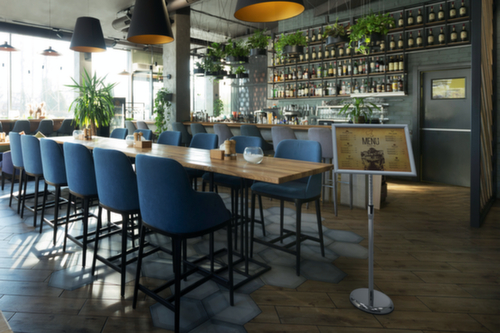 Durable Présentoir, hauteur 860 - 1290 mm