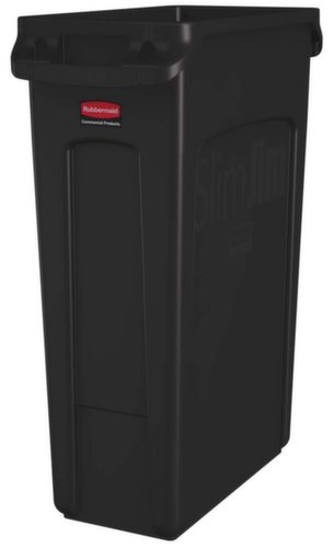 Rubbermaid Collecteur de recyclage Slim Jim® avec conduits d'air, 87 l, marron