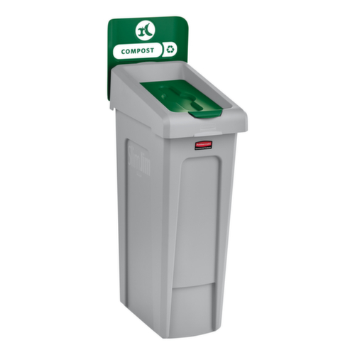 Rubbermaid Couverture Slim Jim® pour station de recyclage, vert