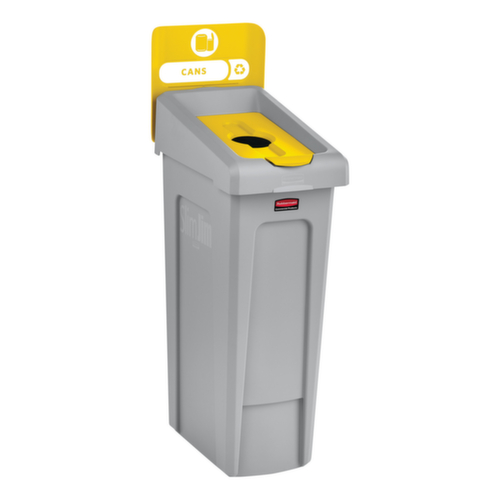 Rubbermaid Couverture Slim Jim® pour station de recyclage, jaune