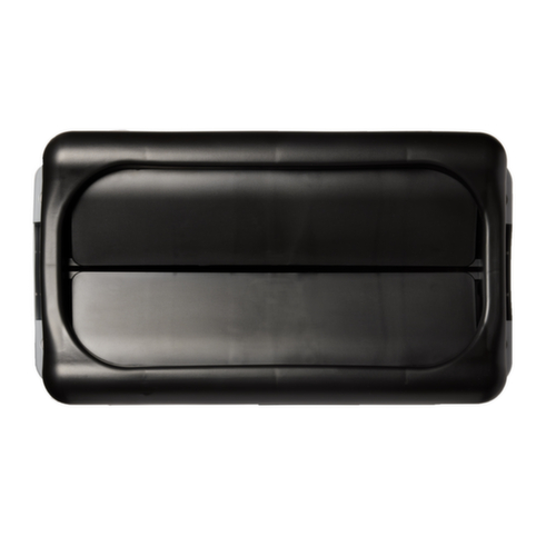 Rubbermaid Couvercle oscillant Slim Jim® pour collecteur de recyclage, noir