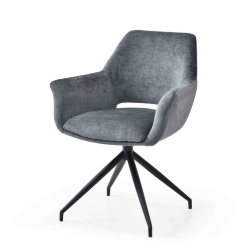 Bisley Siège visiteur Easy Meet G 749 avec accoudoirs, assise tissu (100 % polyester), slate