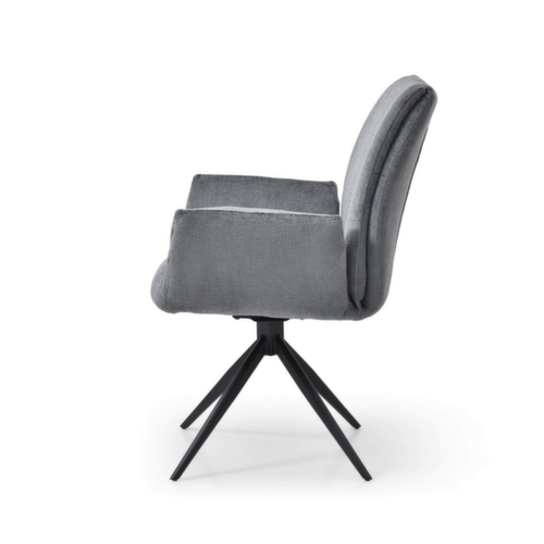Bisley Siège visiteur Easy Meet FA 749 avec accoudoirs, assise tissu (100 % polyester), slate