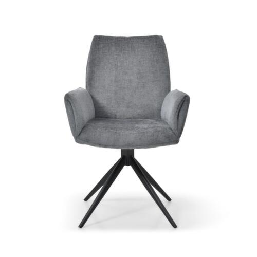 Bisley Siège visiteur Easy Meet FA 749 avec accoudoirs, assise tissu (100 % polyester), slate
