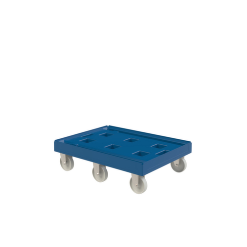 Rouleau de transport FAVORIT XL avec surface de chargement en plastique, force 500 kg, polyamide bandage