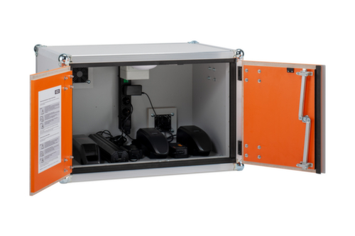 armoire de recharge de batteries lithium-ion antidéflagrante BASIC 8/5, hauteur x largeur x profondeur 520 x 800 x 660 mm