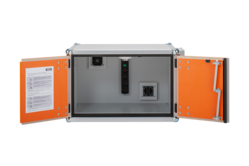 armoire de recharge de batteries lithium-ion antidéflagrante PREMIUM 8/5, hauteur x largeur x profondeur 520 x 800 x 660 mm