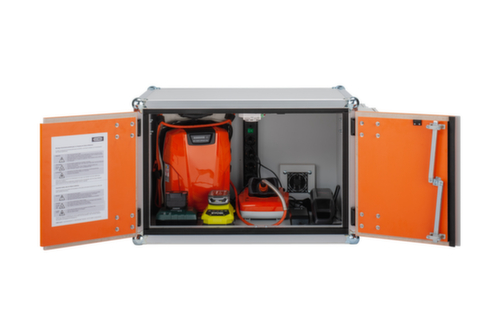 armoire de recharge de batteries lithium-ion antidéflagrante PREMIUM PLUS 8/5, hauteur x largeur x profondeur 520 x 800 x 660 mm