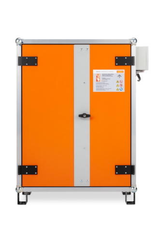 armoire de recharge de batteries lithium-ion antidéflagrante PREMIUM PLUS 8/10 à manutentionner, hauteur x largeur x profondeur 1110 x 800 x 660 mm
