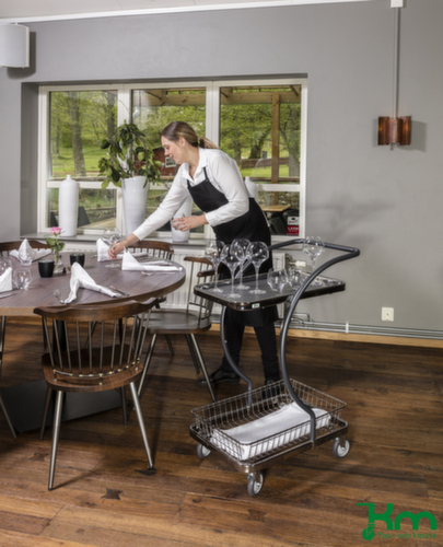 Kongamek Chariot à étagères C-Line, force 120 kg, 2 plateaux