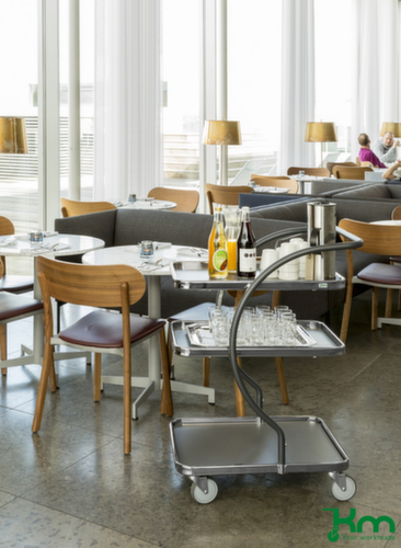 Kongamek Chariot à étagères C-Line avec 3 plateaux, force 120 kg, 3 plateaux