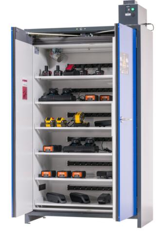 Asecos Armoire de stockage lithium-ion ION-LINE type 90, hauteur x largeur x profondeur 2224 x 1193 x 615 mm