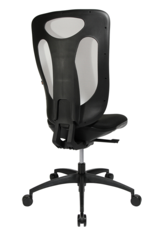 Topstar Siège de bureau pivotant Net Pro 100 avec mécanisme synchrone ponctuel, Dossier maille, noir