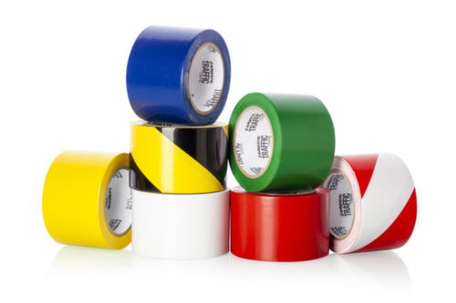 a.m.p.e.r.e. Ruban de marquage au sol TRAFFIC Tape Standard, rouge/blanc