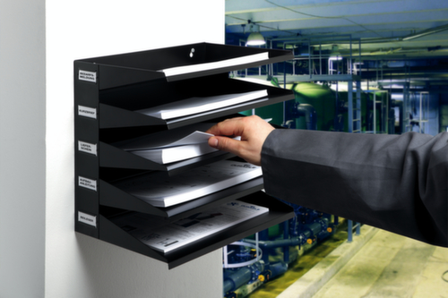 Durable Trieur de bureau, 5 compartiments DIN A4, noir